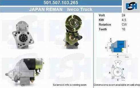 PSH 501.507.103.265 - Motorino d'avviamento autozon.pro