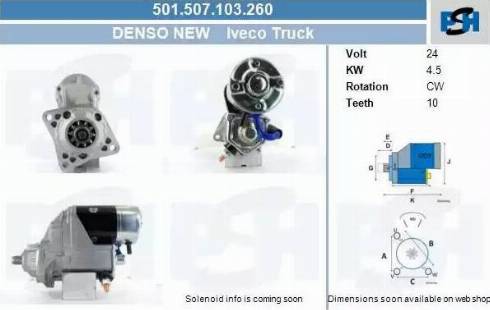 PSH 501.507.103.260 - Motorino d'avviamento autozon.pro