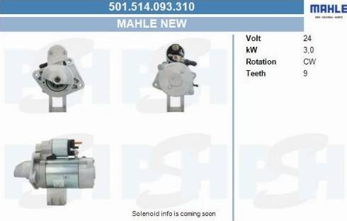 PSH 501.514.093.310 - Motorino d'avviamento autozon.pro