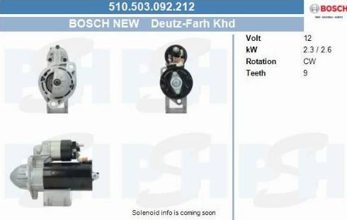 PSH 510.503.092.212 - Motorino d'avviamento autozon.pro