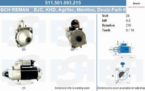 PSH 511.501.093.215 - Motorino d'avviamento autozon.pro