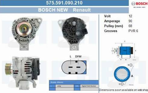 PSH 575.591.090.210 - Alternatore autozon.pro