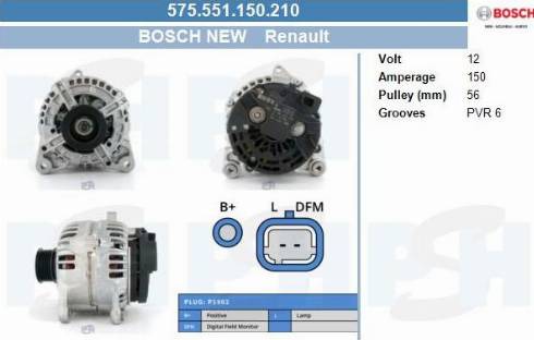 PSH 575.551.150.210 - Alternatore autozon.pro