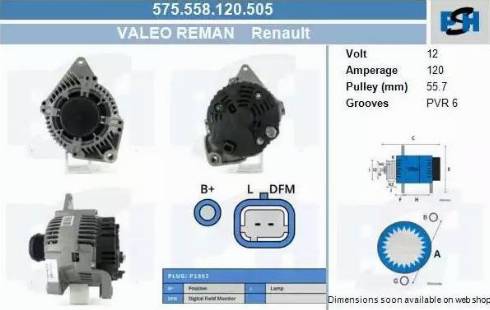 PSH 575.558.120.505 - Alternatore autozon.pro