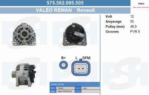 PSH 575.562.095.505 - Alternatore autozon.pro