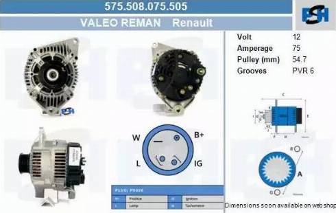 PSH 575.508.075.505 - Alternatore autozon.pro