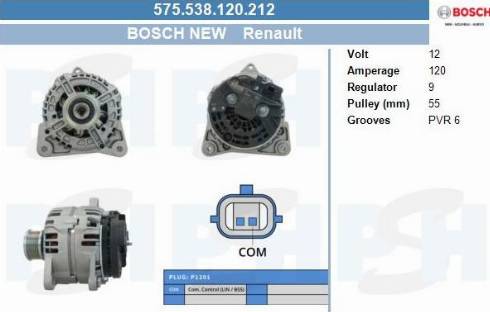 PSH 575.538.120.212 - Alternatore autozon.pro