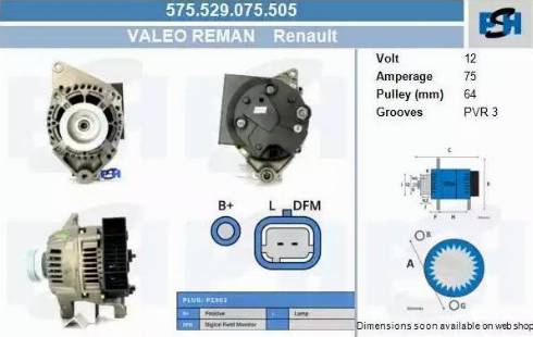 PSH 575.529.075.505 - Alternatore autozon.pro