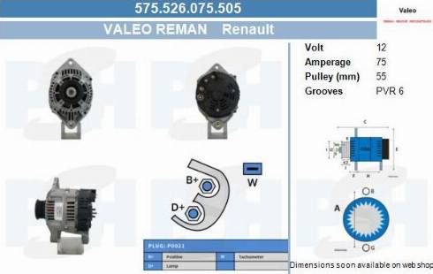 PSH 575.526.075.505 - Alternatore autozon.pro