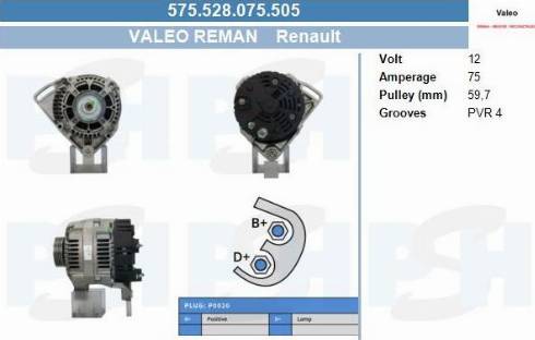 PSH 575.528.075.505 - Alternatore autozon.pro