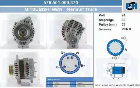 PSH 576.501.060.370 - Alternatore autozon.pro