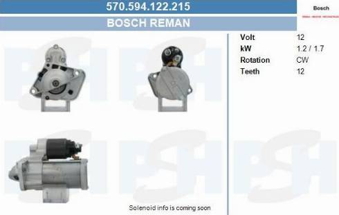 PSH 570.594.122.215 - Motorino d'avviamento autozon.pro