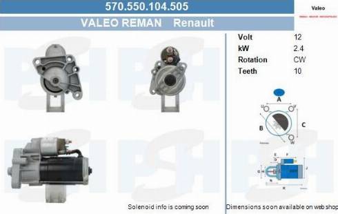 PSH 570.550.104.505 - Motorino d'avviamento autozon.pro