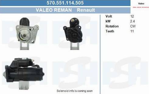 PSH 570.551.114.505 - Motorino d'avviamento autozon.pro