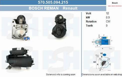 PSH 570.505.094.215 - Motorino d'avviamento autozon.pro