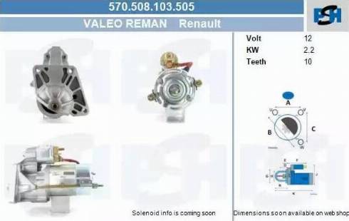 PSH 570.508.103.505 - Motorino d'avviamento autozon.pro