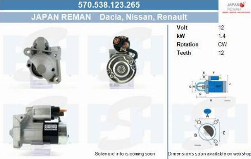 PSH 570.538.123.265 - Motorino d'avviamento autozon.pro