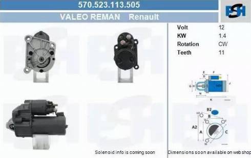 PSH 570.523.113.505 - Motorino d'avviamento autozon.pro