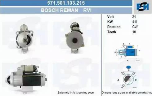 PSH 571.501.103.215 - Motorino d'avviamento autozon.pro