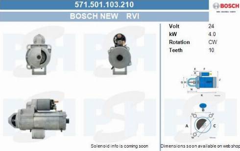 PSH 571.501.103.210 - Motorino d'avviamento autozon.pro