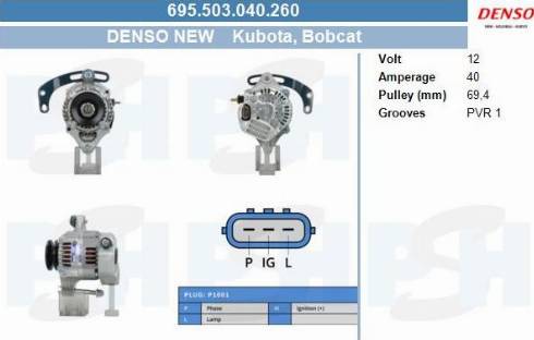 PSH 695.503.040.260 - Alternatore autozon.pro