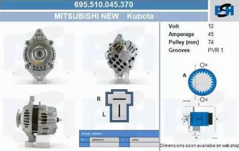 PSH 695.510.045.370 - Alternatore autozon.pro