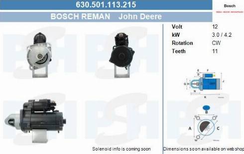 PSH 630.501.113.215 - Motorino d'avviamento autozon.pro