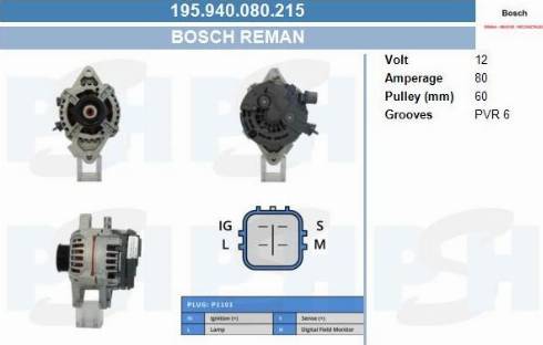 PSH 195.940.080.215 - Alternatore autozon.pro