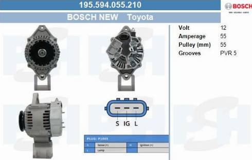 PSH 195.594.055.210 - Alternatore autozon.pro