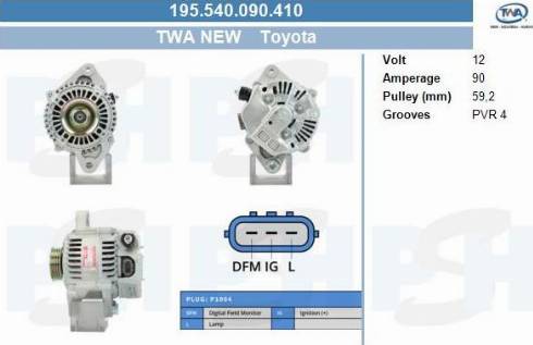 PSH 195.540.090.410 - Alternatore autozon.pro