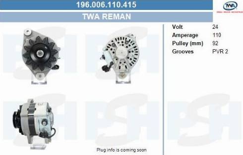 PSH 196.006.110.415 - Alternatore autozon.pro