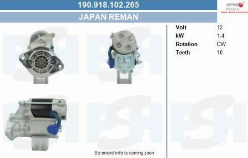 PSH 190.918.102.265 - Motorino d'avviamento autozon.pro