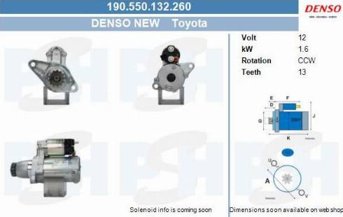 PSH 190.550.132.260 - Motorino d'avviamento autozon.pro