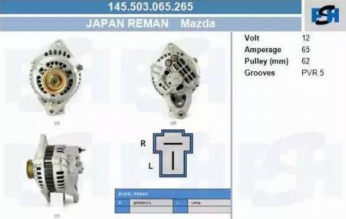 PSH 145.503.065.265 - Alternatore autozon.pro