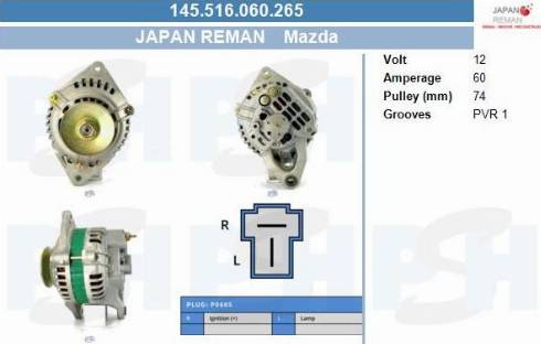 PSH 145.516.060.265 - Alternatore autozon.pro