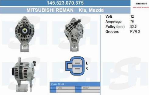 PSH 145.523.070.375 - Alternatore autozon.pro