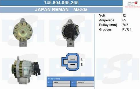 PSH 145.804.065.265 - Alternatore autozon.pro