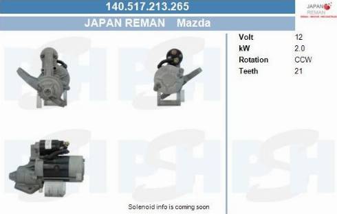 PSH 140.517.213.265 - Motorino d'avviamento autozon.pro