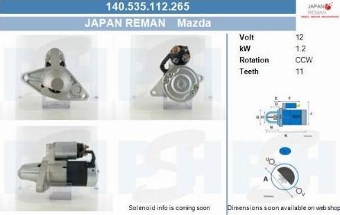 PSH 140.535.112.265 - Motorino d'avviamento autozon.pro