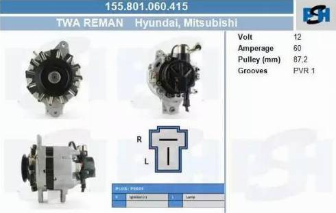 PSH 155.801.060.415 - Alternatore autozon.pro