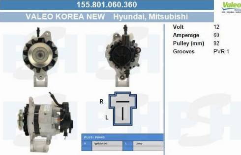 PSH 155.801.060.360 - Alternatore autozon.pro