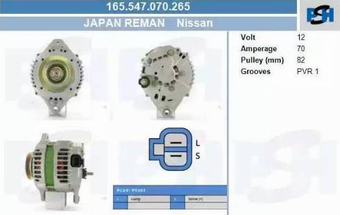 PSH 165.547.070.265 - Alternatore autozon.pro