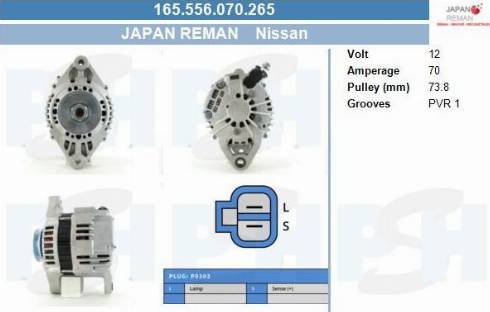 PSH 165.556.070.265 - Alternatore autozon.pro