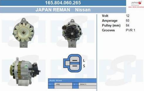 PSH 165.804.060.265 - Alternatore autozon.pro