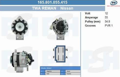 PSH 165.801.055.415 - Alternatore autozon.pro