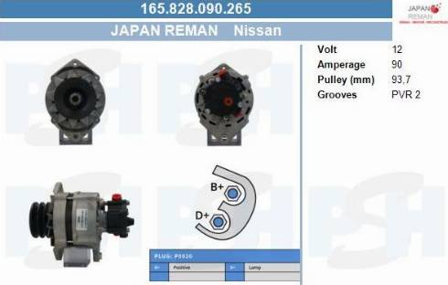 PSH 165.828.090.265 - Alternatore autozon.pro