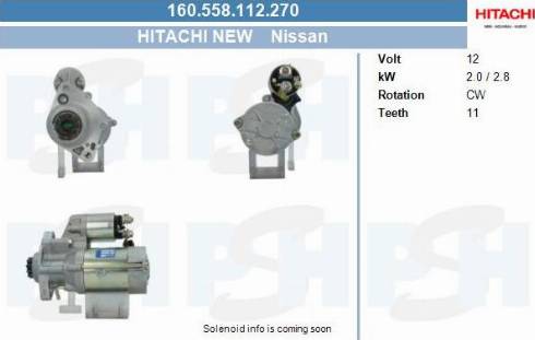 PSH 160.558.112.270 - Motorino d'avviamento autozon.pro