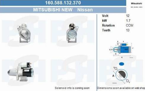 PSH 160.588.132.370 - Motorino d'avviamento autozon.pro