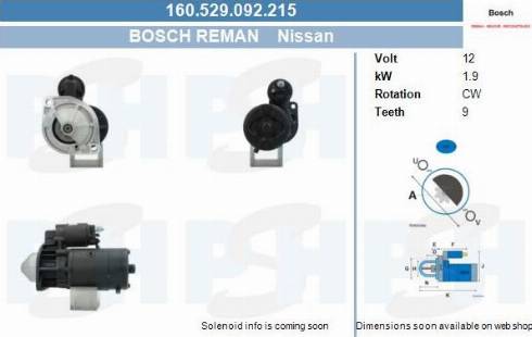 PSH 160.529.092.215 - Motorino d'avviamento autozon.pro