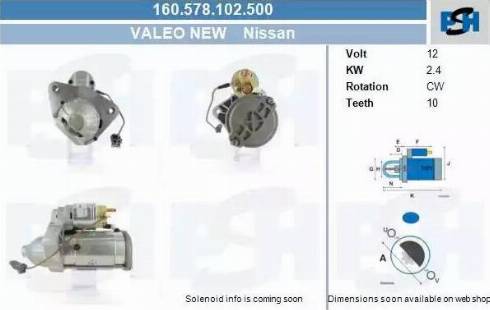 PSH 160.578.102.500 - Motorino d'avviamento autozon.pro